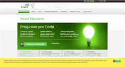 Desktop Screenshot of enefit.lt